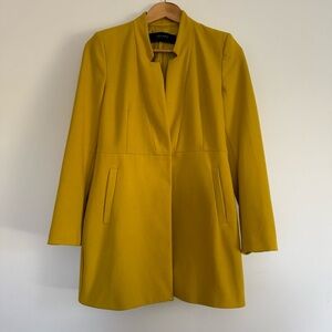 Zara Yellow long blazer Size: M